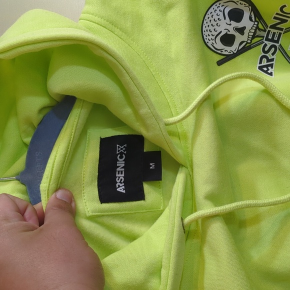 Arsenic Lime Green Hoodie - Hole in None - Picture 3 of 4